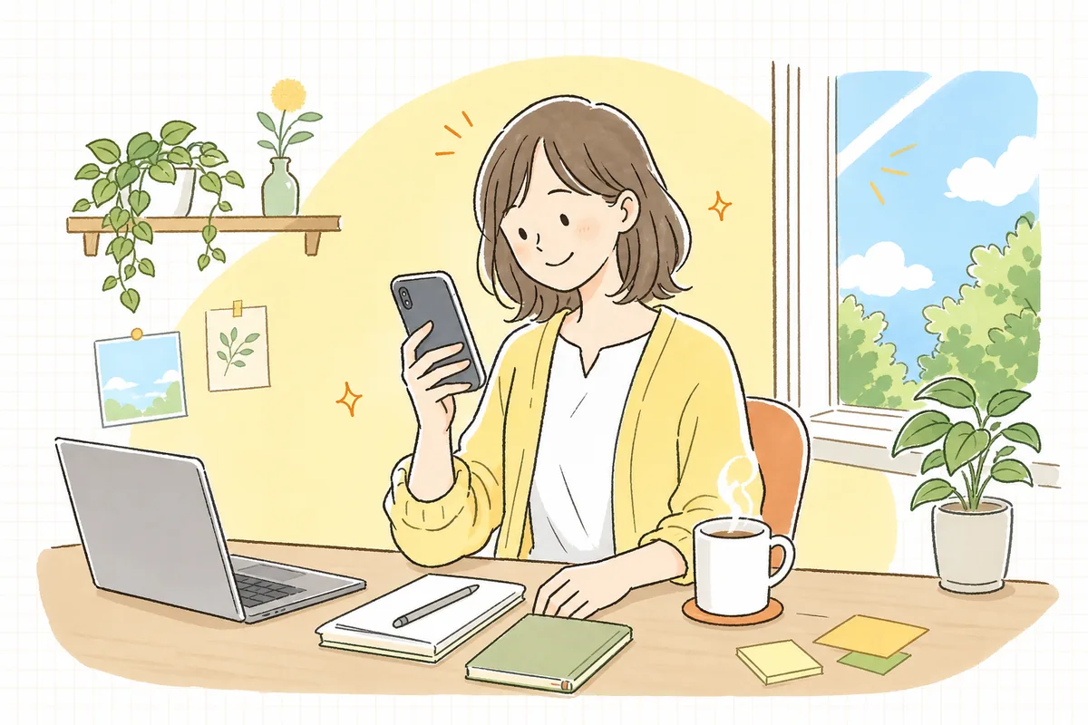 ストーリーズに気軽な1枚を出せるようになり、返ってきた反応を見て肩の力が抜けた企業SNS担当者の情景